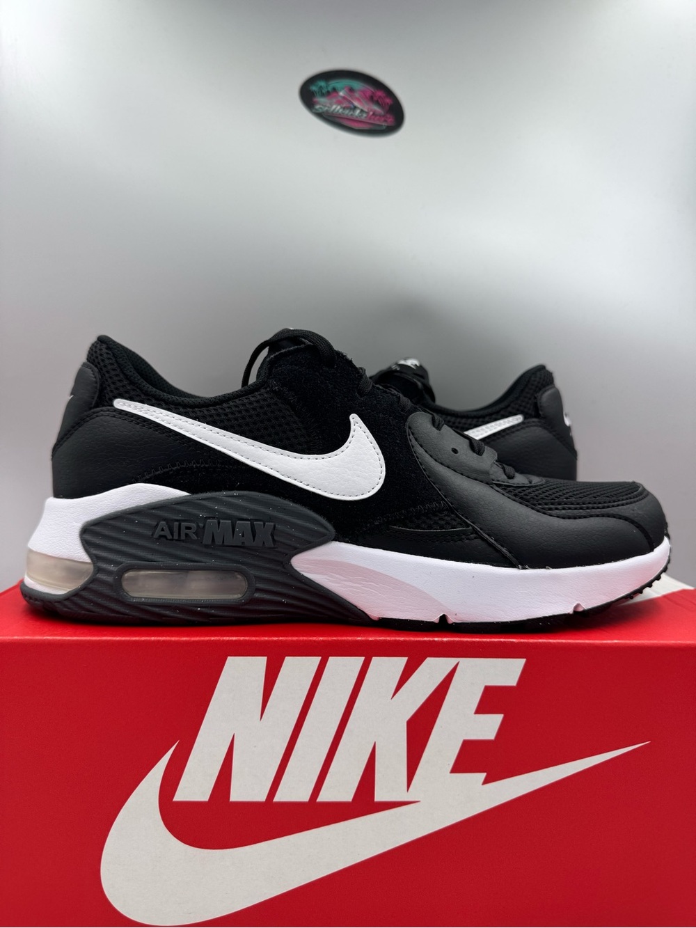 Nike Air Max Excee Black White BRAND NEW Size 9 Women - Picture 2 of 8
